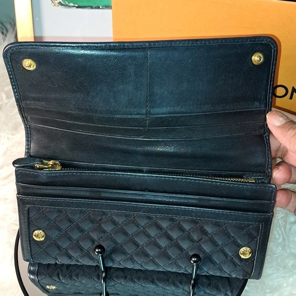 Prada Long Flap Quilted Wallet - EUC